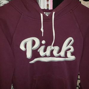 Pink burgundy hoodie